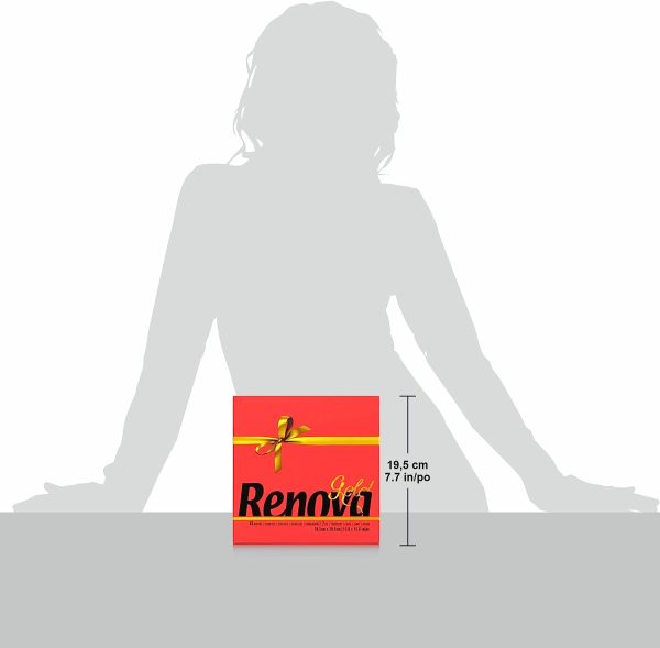 Renova Servilletas de papel Roja - 40 Servilletas Tamaño Grande Renova Servilletas de papel Roja - 40 Servilletas Tamaño Grande