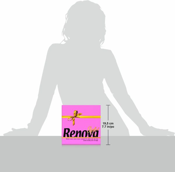 Renova Servilletas de papel Gold Fucsia - 40 Servilletas Tamaño Grande Renova Servilletas de papel Gold Fucsia - 40 Servilletas Tamaño Grande