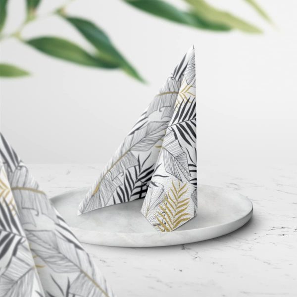 PAW - Servilletas Papel 3 Capas (33 x 33 cm) Exotic Leaves PAW - Servilletas Papel 3 Capas (33 x 33 cm) Exotic Leaves