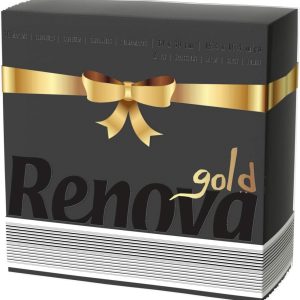 Renova Servilletas de papel Negras- 40 Servilletas Tamaño Grande