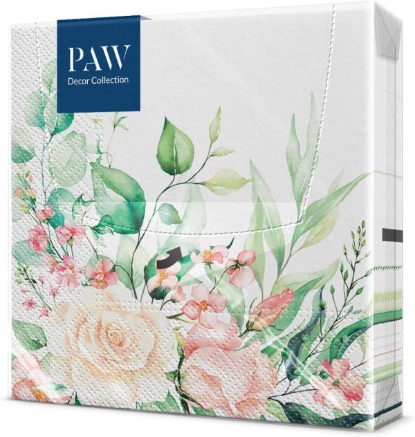 PAW - Servilletas Papel 3 Capas (33 x 33 cm) Floral Moments PAW - Servilletas Papel 3 Capas (33 x 33 cm) Floral Moments