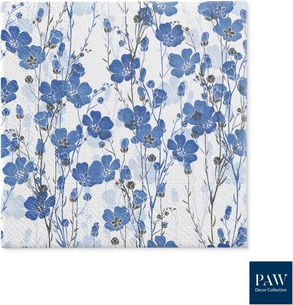 PAW - Servilletas Papel 3 Capas (33 x 33 cm) Flax Plants PAW - Servilletas Papel 3 Capas (33 x 33 cm) Flax Plants
