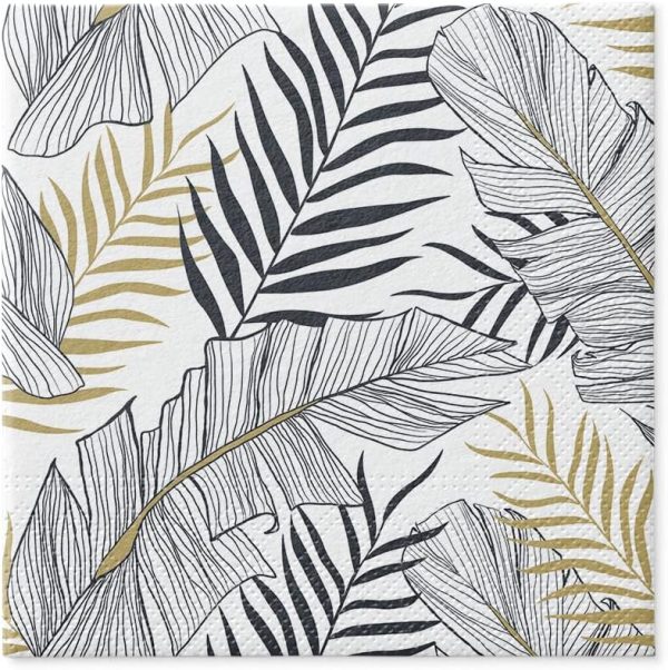 PAW - Servilletas Papel 3 Capas (33 x 33 cm) Exotic Leaves PAW - Servilletas Papel 3 Capas (33 x 33 cm) Exotic Leaves