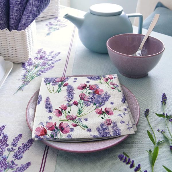 PAW - Servilletas Papel 3 Capas (33 x 33 cm) Fragrant Lavender PAW - Servilletas Papel 3 Capas (33 x 33 cm) Fragrant Lavender