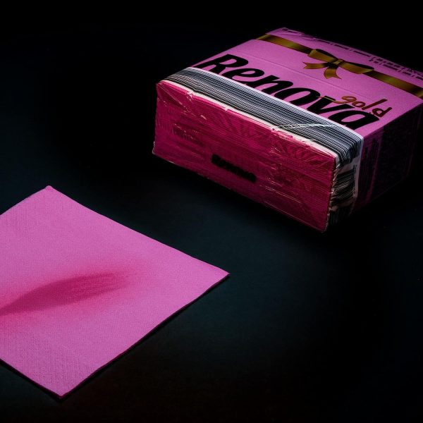 Renova Servilletas de papel Gold Fucsia - 40 Servilletas Tamaño Grande Renova Servilletas de papel Gold Fucsia - 40 Servilletas Tamaño Grande