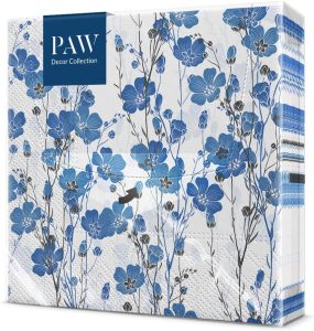 PAW - Servilletas Papel 3 Capas (33 x 33 cm) Flax Plants
