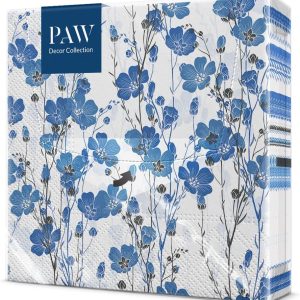 PAW - Servilletas Papel 3 Capas (33 x 33 cm) Flax Plants