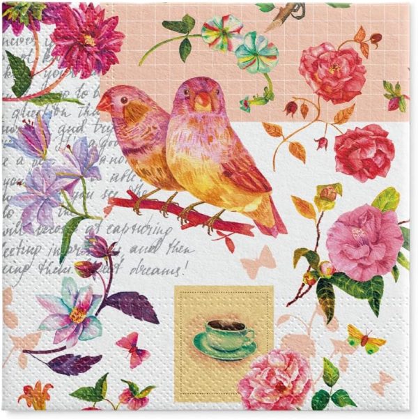 PAW - Servilletas Papel 3 Capas (33 x 33 cm) Floral Poetry PAW - Servilletas Papel 3 Capas (33 x 33 cm) Floral Poetry