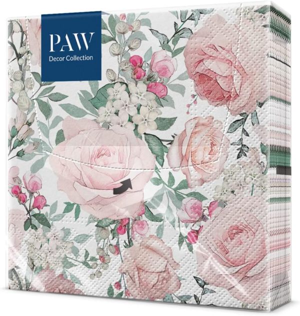 PAW - Servilletas Papel 3 Capas (33 x 33 cm) Gorgeous Roses PAW - Servilletas Papel 3 Capas (33 x 33 cm) Gorgeous Roses