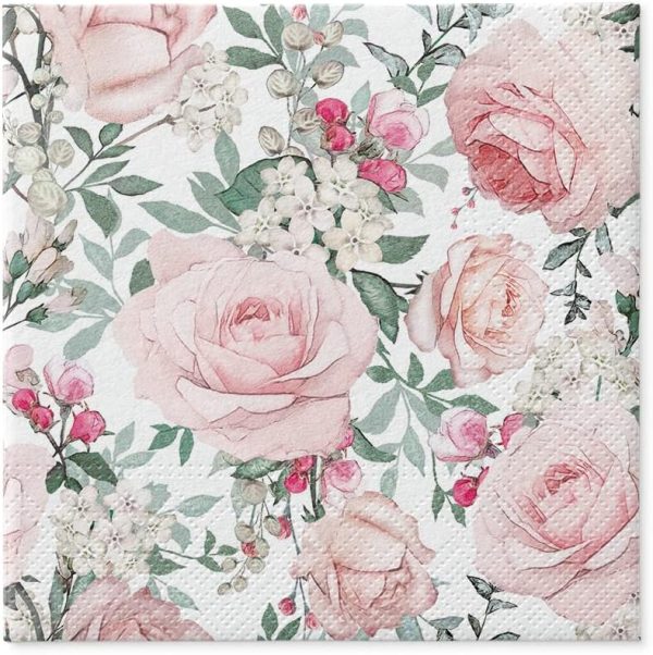 PAW - Servilletas Papel 3 Capas (33 x 33 cm) Gorgeous Roses PAW - Servilletas Papel 3 Capas (33 x 33 cm) Gorgeous Roses