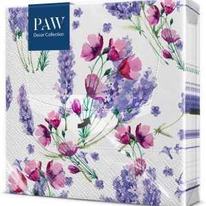 PAW - Servilletas Papel 3 Capas (33 x 33 cm) Fragrant Lavender