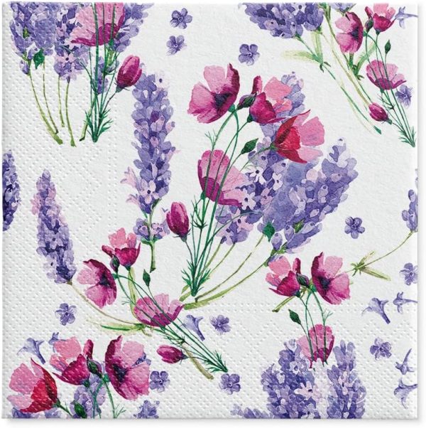 PAW - Servilletas Papel 3 Capas (33 x 33 cm) Fragrant Lavender PAW - Servilletas Papel 3 Capas (33 x 33 cm) Fragrant Lavender