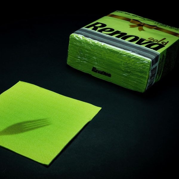 Renova Servilletas de papel Gold Verdes - 40 servilletas Tamaño Grande Renova Servilletas de papel Gold Verdes - 40 servilletas Tamaño Grande